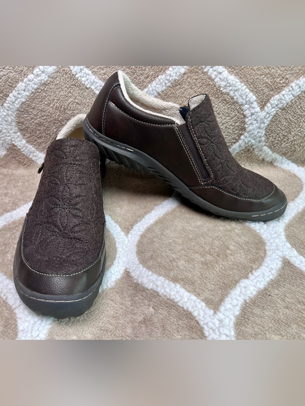 JBU by Jambu Brown Quilted Slip-On Elodie Loafers